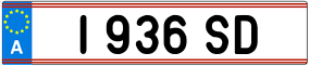 Trailer License Plate